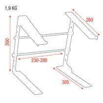 Laptop Stand Acciaio