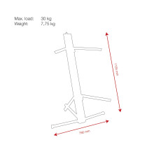 Keyboard Stand Professional Carico massimo 30 kg ogni livello