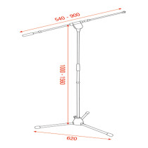 Supporto per microfono Mammoth - Alto