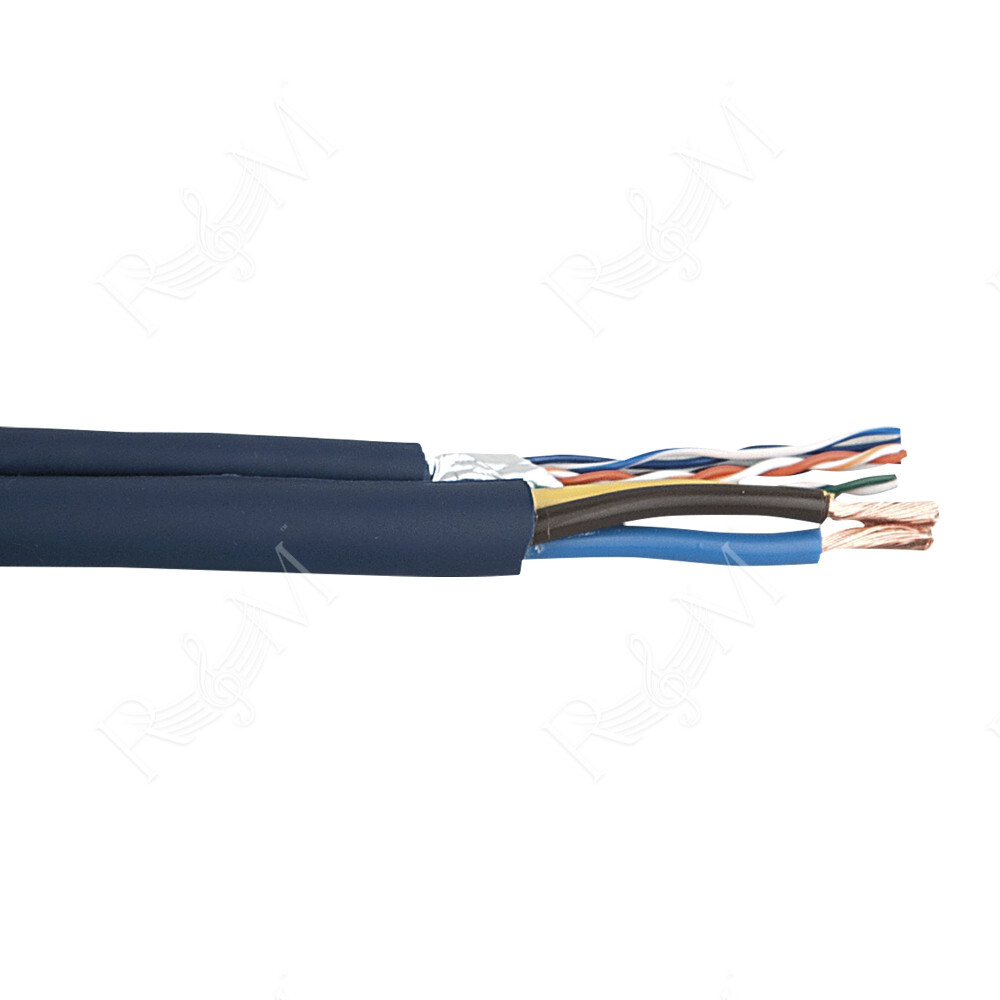 Flexible CAT5 + Power cable 3x 1.5 mm² 100 m su rocchetto