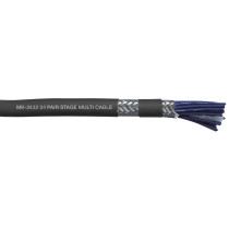 MK-2432 24 Coppie stage multicore - doppia schermatura - rivestimento nero