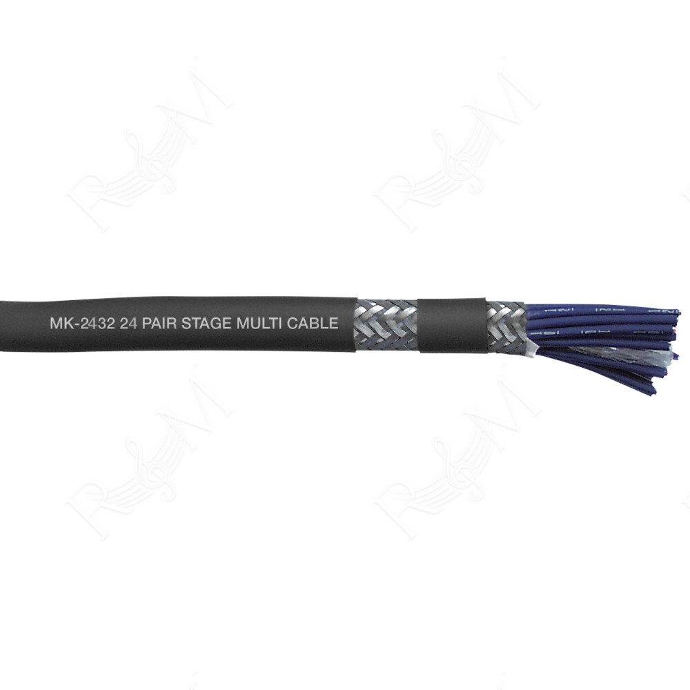 MK-2432 24 Coppie stage multicore - doppia schermatura - rivestimento nero