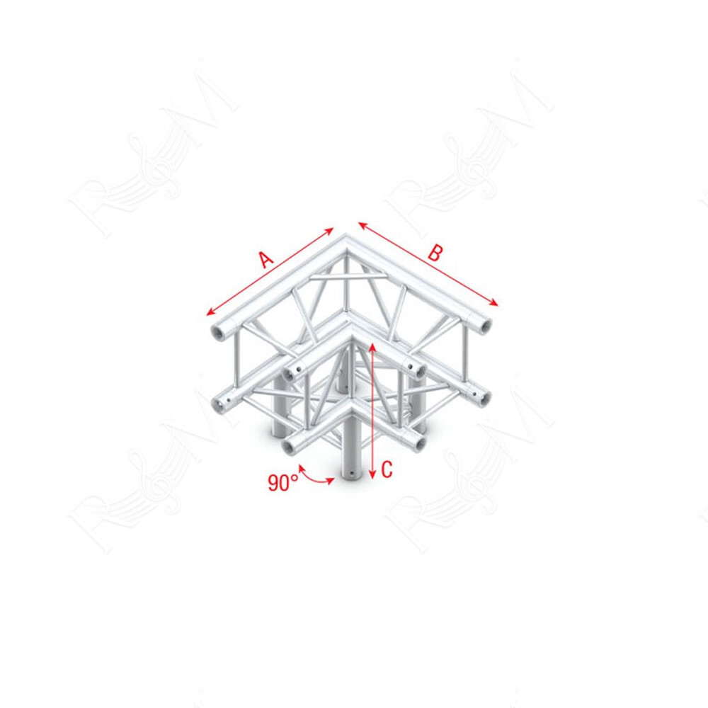 Deco-22 Quatro Truss - Corner QLM30 - 90° corner - 3-way