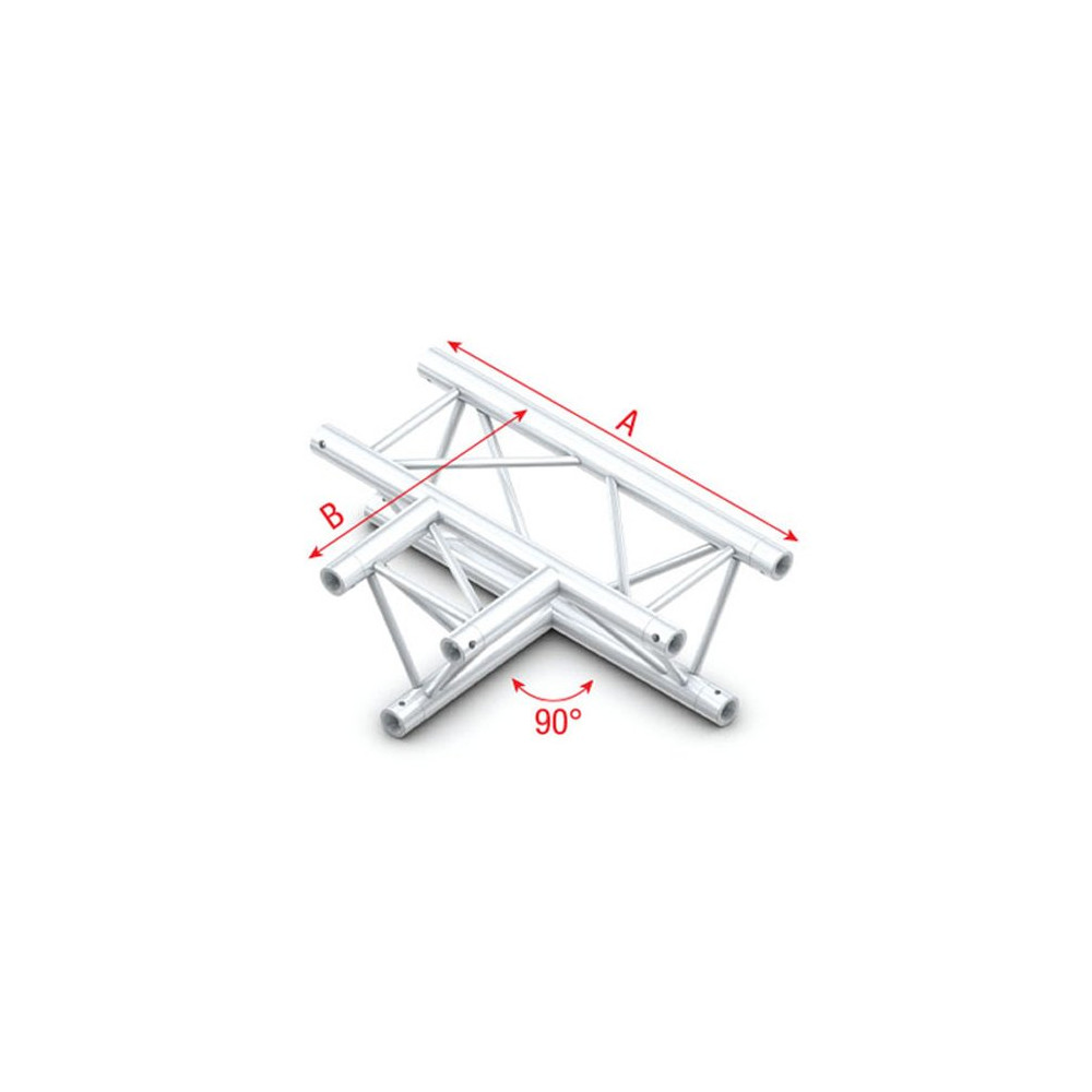 Deco-22 Triangle truss - 3-way horizontal ATM36 - 90° corner