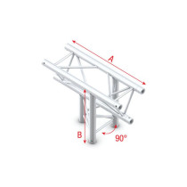 Deco-22 Triangle truss - T-Cross up/down 3-way ATM37 - 90° corner