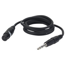 FL03 - bal. XLR/F 3P to Jack stereo 6 m