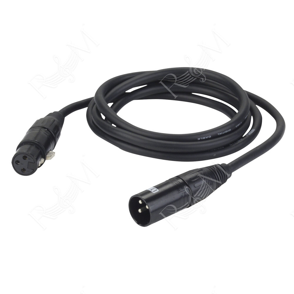 FL09 - DMX/AES-EBU XLR/M 3P to XLR/F 3P 3 m