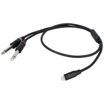 FL101 - Da Lightning a 2 jack mono L/R