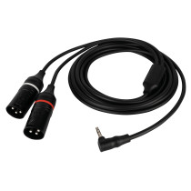 FL118 - mini-jack stereo maschio ad angolo retto a 2 XLR/M 3P