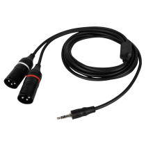 FL120 - mini-jack stereo maschio a 2 XLR/M 3P