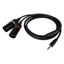 FL120 - mini-jack stereo maschio a 2 XLR/M 3P