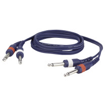 FL22 - 2 mono Jack L/R to 2 mono Jack L/R 3 m