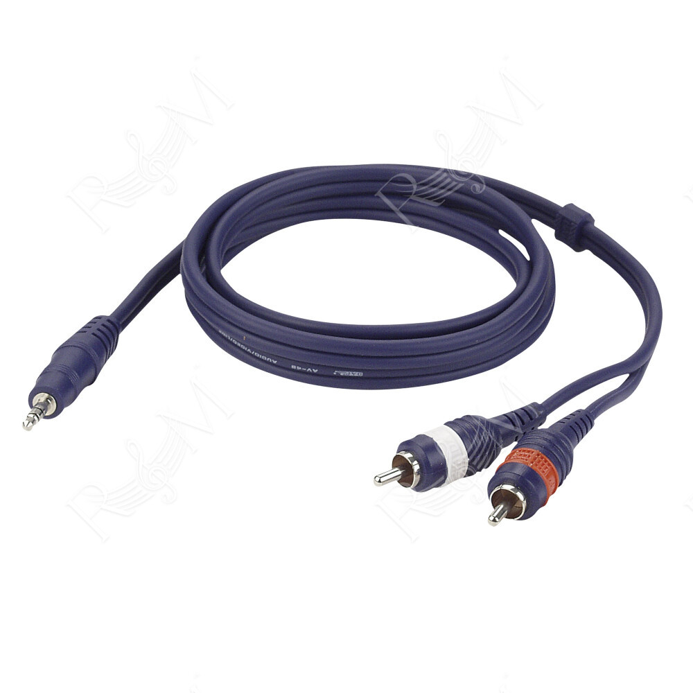FL30 - stereo mini-jack to 2 RCA male L/R 6 m