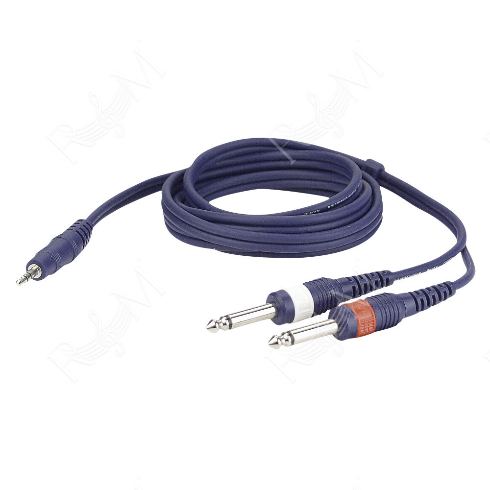FL31 - stereo mini-jack to 2 mono Jack L/R 3 m