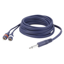 FL33 - mono Jack to 2 RCA male L/R 1,5 m