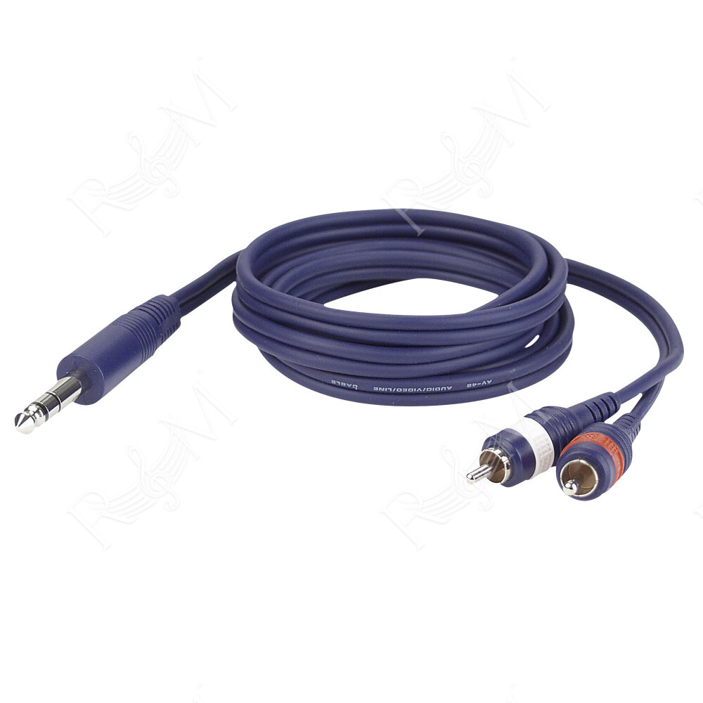 FL35 - Stereo Jack to 2 RCA male L/R 1,5 m