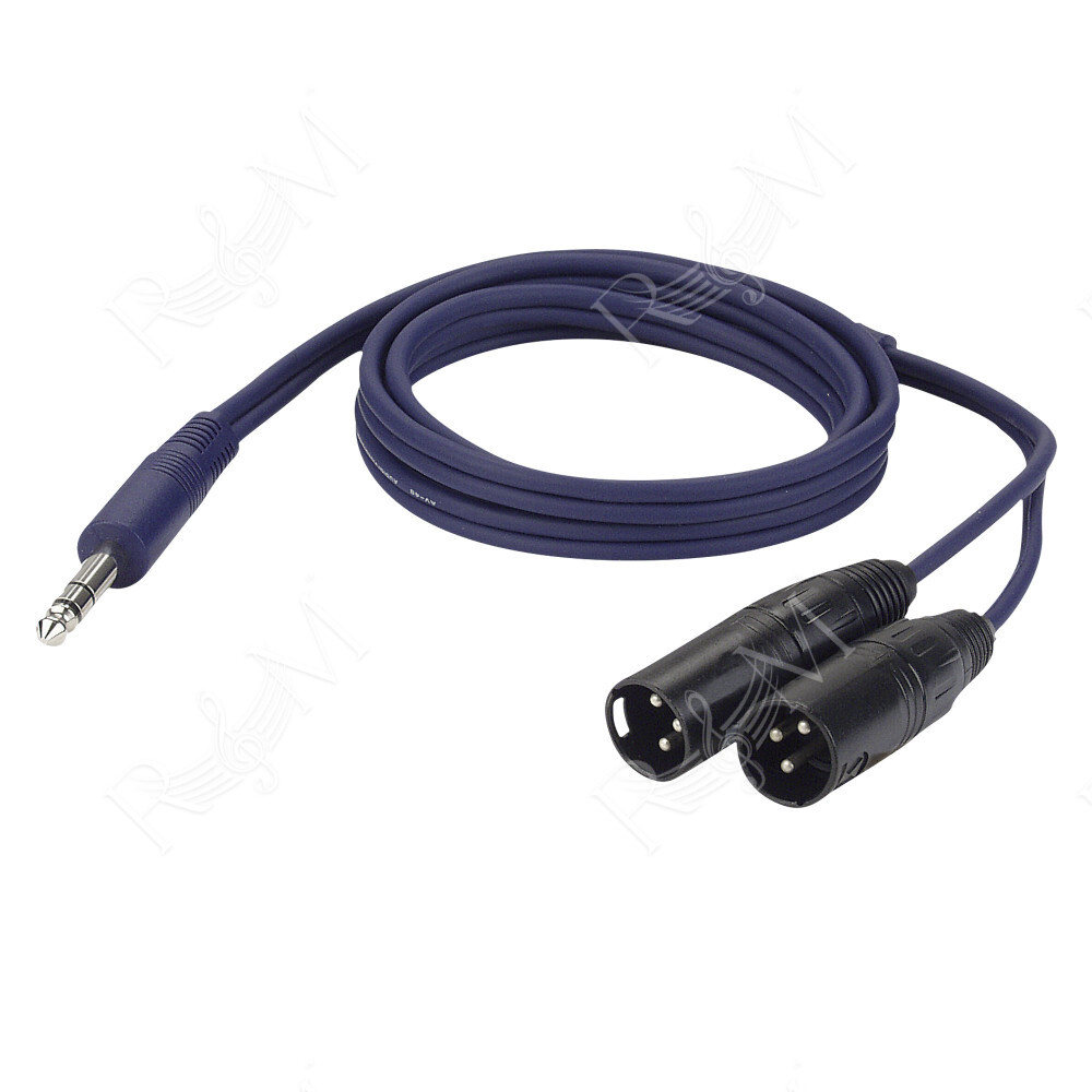 FL36 - 2 x bal. XLR 3P, male to Jack stereo 1,5 m