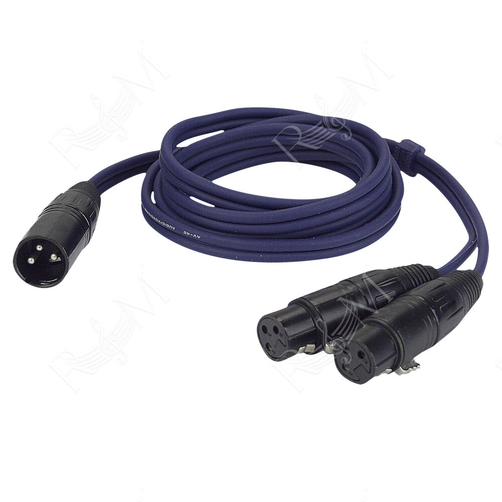 FL38 - bal. XLR 3P, male to 2 x XLR 3P female 1,5 m