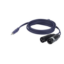 FL46 - stereo mini-jack to 2 XLR/M 3P 6m