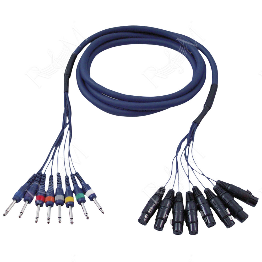 FL61 - 8 XLR/F 3P to 8 Jack mono 3 m