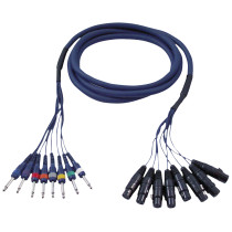 FL61 - 8 XLR/F 3P to 8 Jack mono 6 m