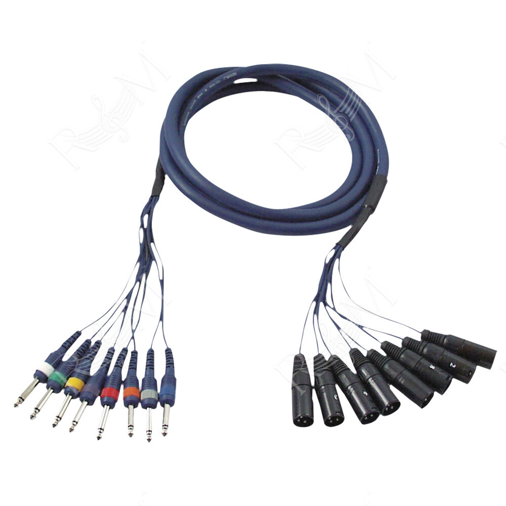 FL62 - 8 XLR/M 3P to 8 Jack mono 6 m