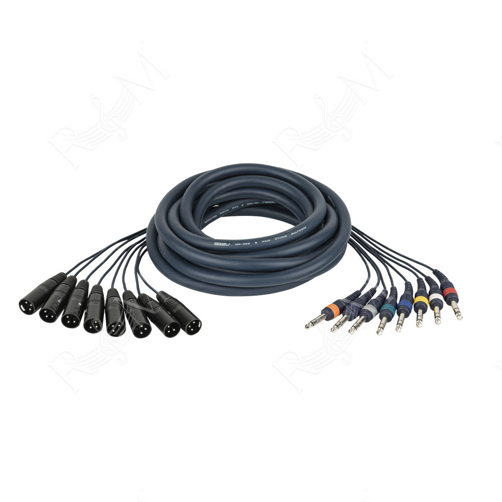 FL68 - 8 XLR/M 3P to 8 Jack stereo 3 m