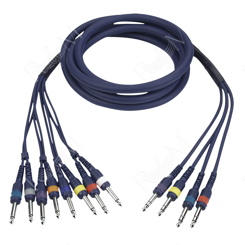 FL69 - 8 Jack mono to 4 Jack stereo 6 m