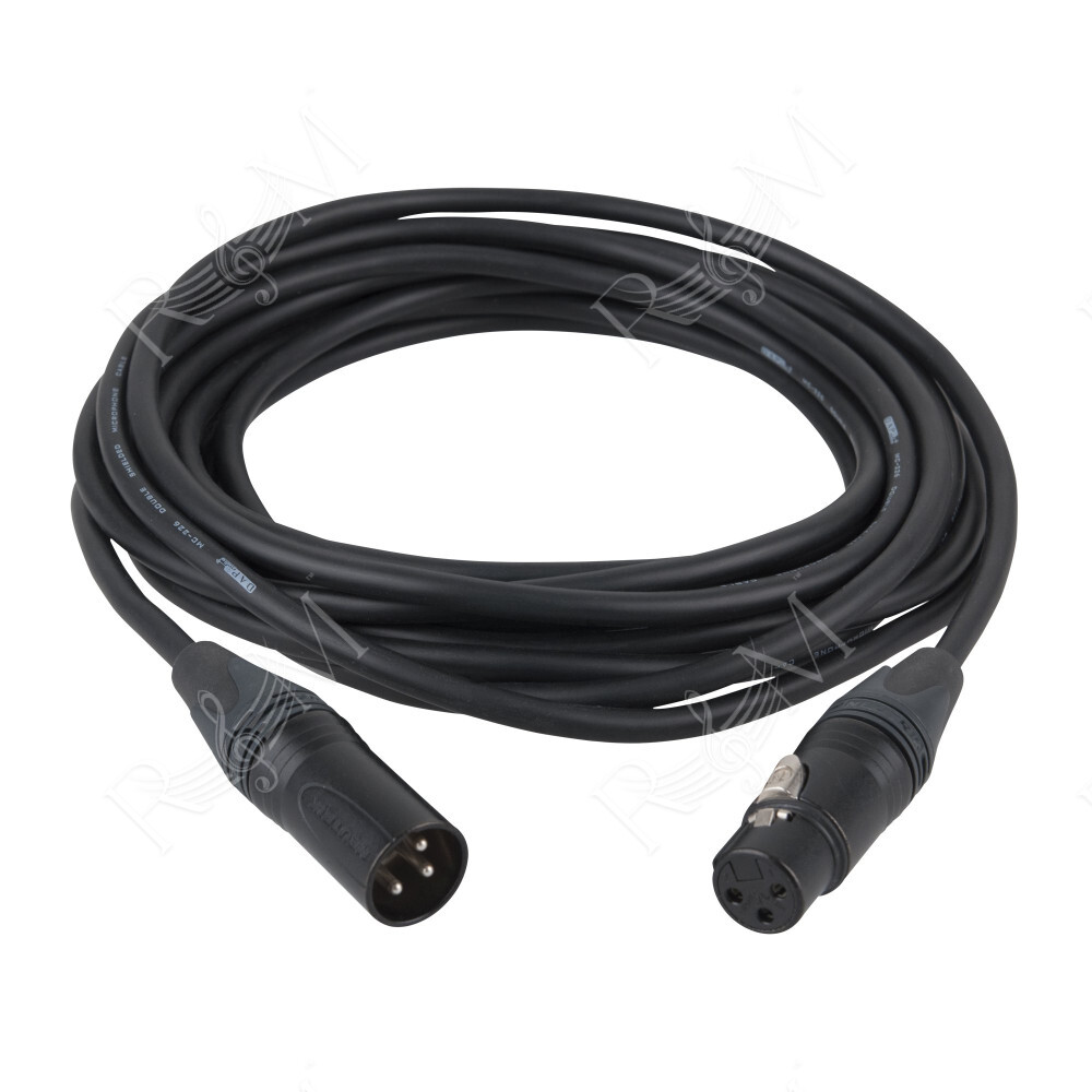 FL72 - bal. XLR/M 3P to XLR/F 3P Neutrik XX series 6 m - nero