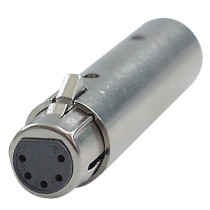 FLA30 - XLR 5P female to XLR 3P male adapter 3p. XLR - maschio > 5p. XLR - femmina adattatore DMX