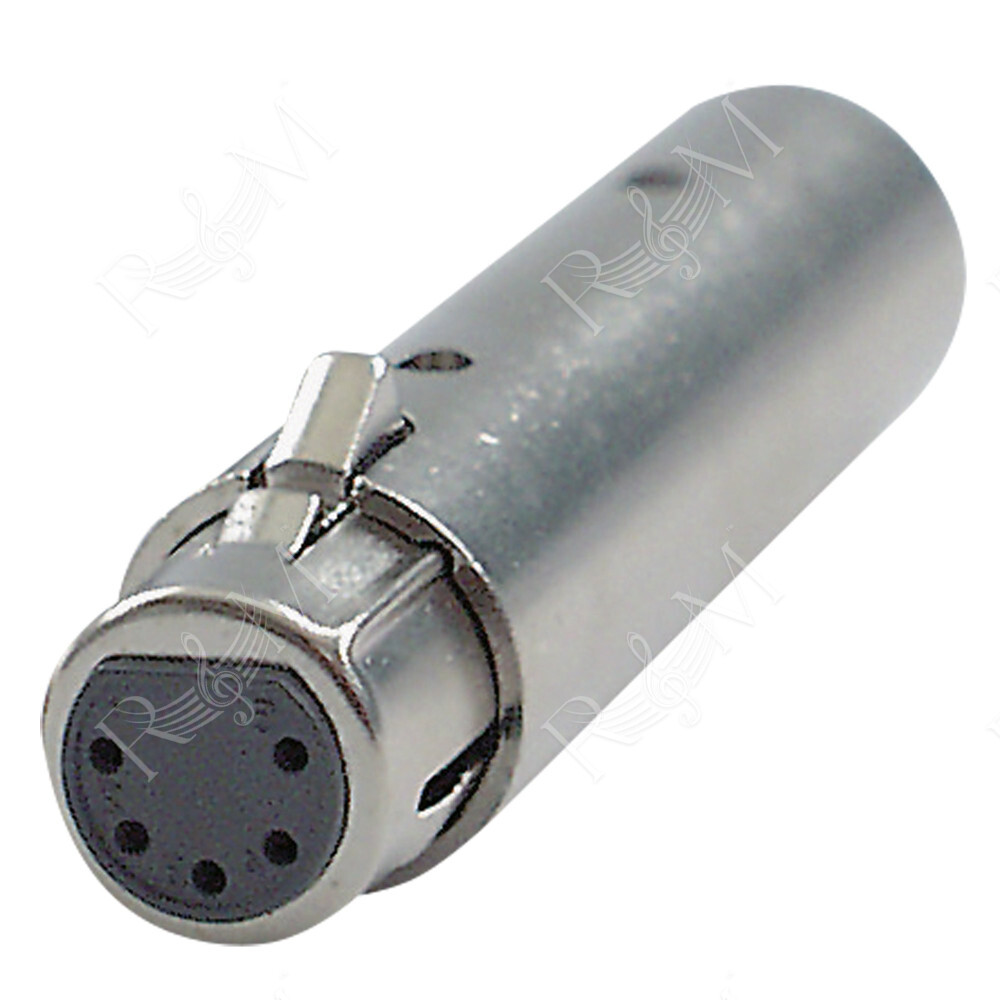 FLA30 - XLR 5P female to XLR 3P male adapter 3p. XLR - maschio > 5p. XLR - femmina adattatore DMX