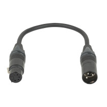 Adattatore DMX Neutrik 3-pin maschio a 5-pin femmina