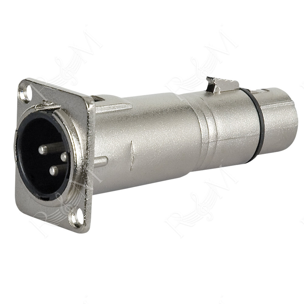 FLA51 - XLR 3P male to XLR 3P female chassis