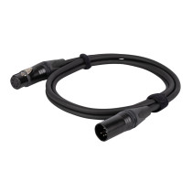 FLN08 - DMX e AES/EBU da XLR/M 5P a XLR/F 5P Neutrik Serie NC5-BAG