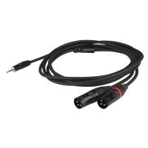 FLX46 - stereo mini-jack to 2 XLR/M 3P corpo jack a incasso - 6m
