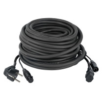 FP08 - Schuko/XLR F - IEC/XLR M - Audio / Power 15 m - nero