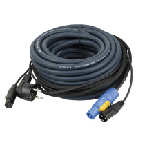 FP10 - Schuko/XLR F - powerCON/XLR M - Audio / Power 20 m - blu