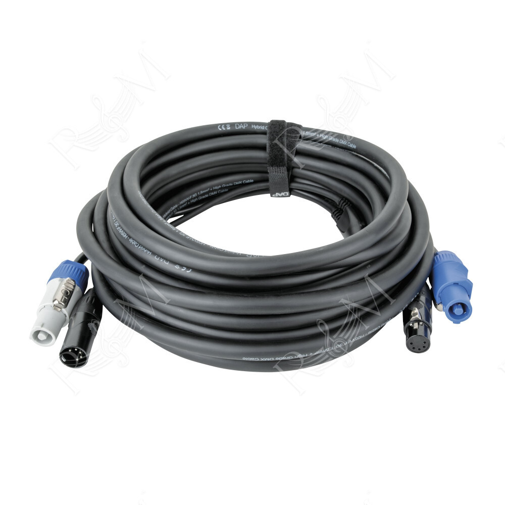 FP21 Hybrid Cable - Power Pro & 5-pin XLR - DMX /  Power