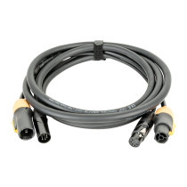 FP23 Hybrid Cable - Power Pro True & 5-pin XLR - D MX / Power