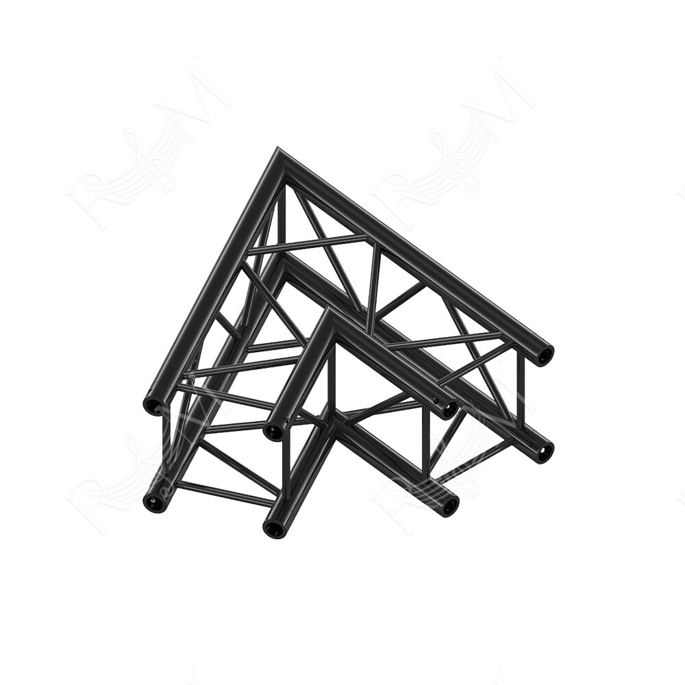 Pro-30 Square F Truss - Corner QCVF20 - 60° corner - heavy duty - black - F