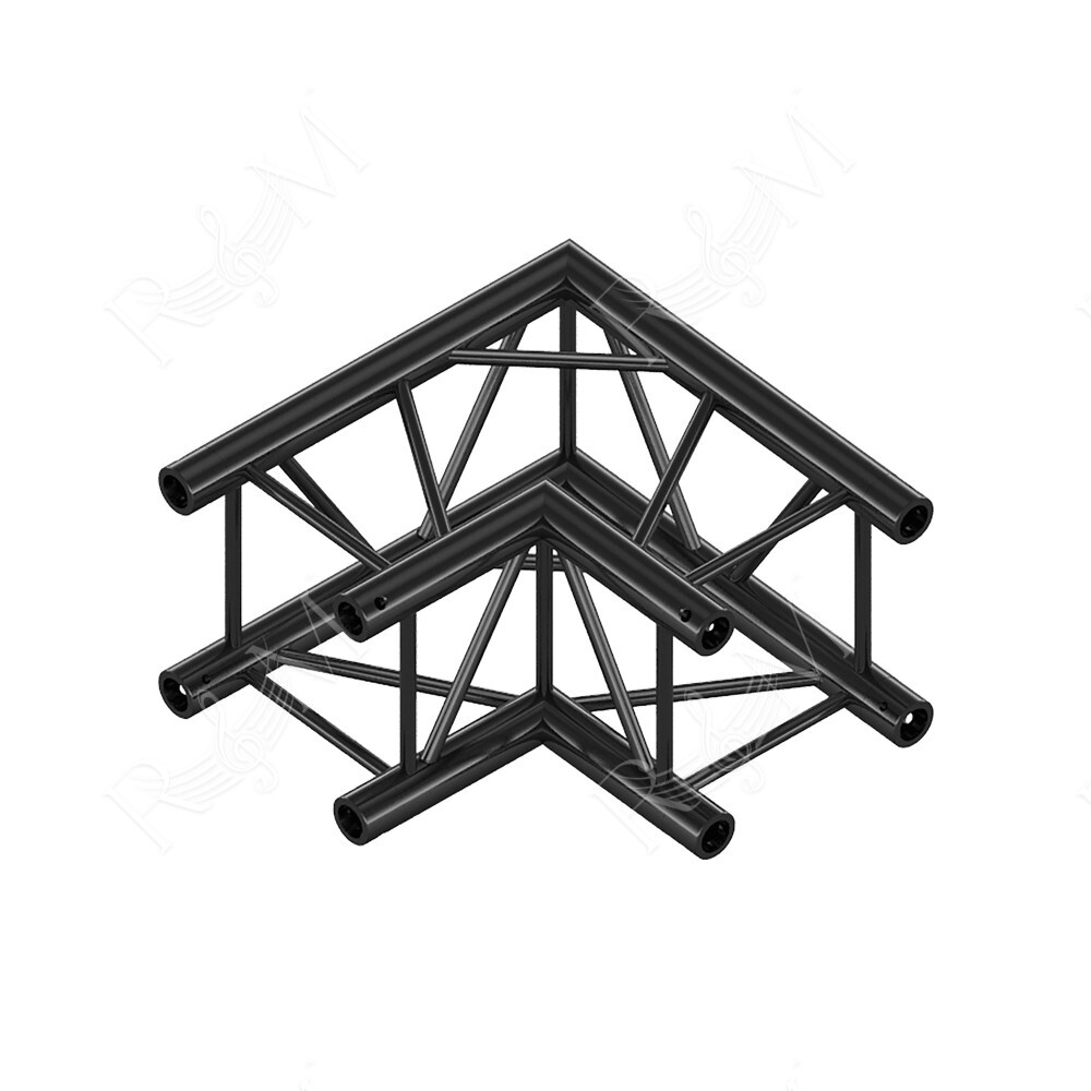 Pro-30 Square F Truss - Corner QCVF21 - 90° corner - heavy duty - black - F