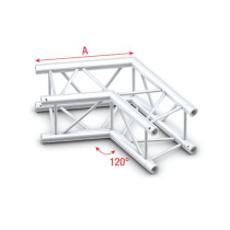 Pro-30 Square F Truss - Corner QCF22 - angolo da 120° - argento - F
