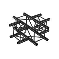 Pro-30 Square F Truss - Cross 4-way QCV41 - 90° corner - heavy duty - black - F