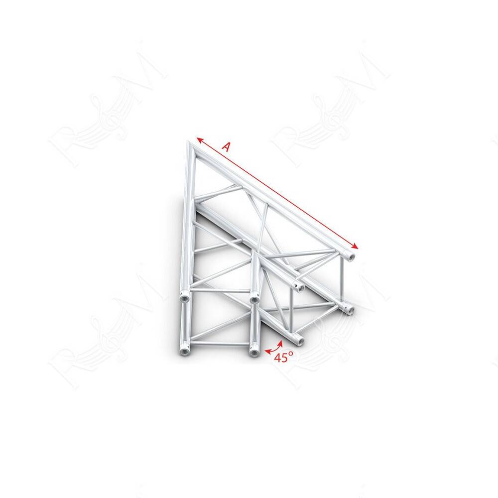 Pro-40 Square F Truss - Corner - Heavy Duty QCLF19 - angolo da 45° - F