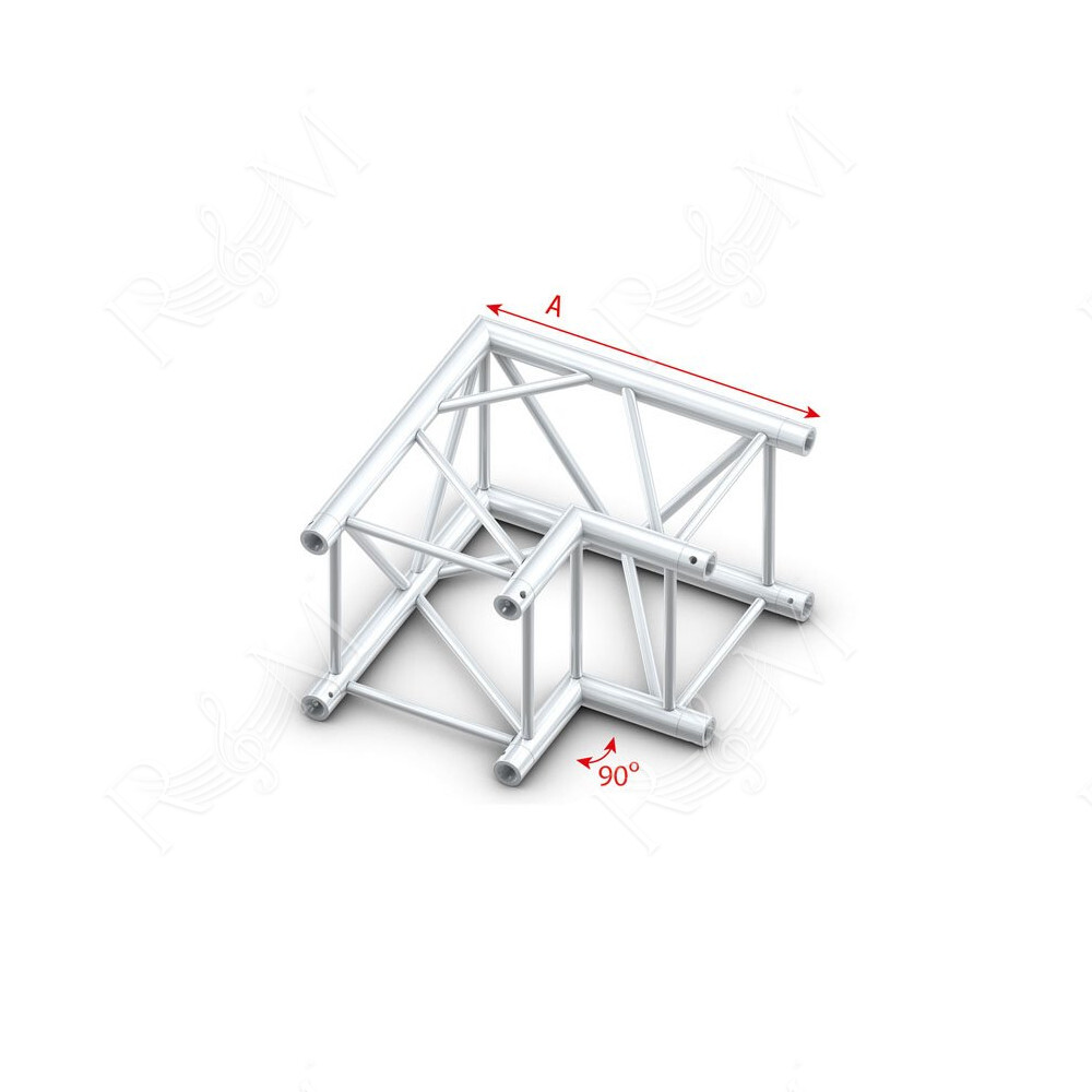 Pro-40 Square F Truss - Corner - Heavy Duty QCLF21 - angolo da 90° - F