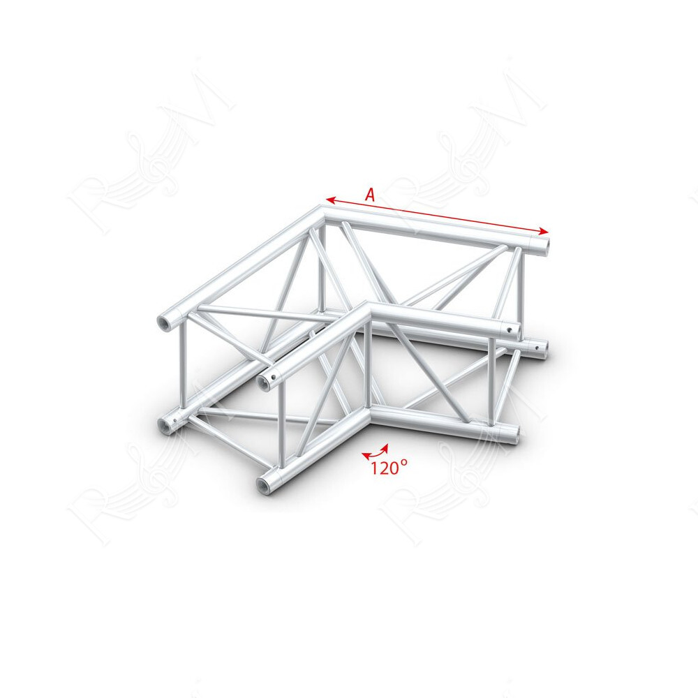 Pro-40 Square F Truss - Corner - Heavy Duty QCLF22 - angolo da 120° - F