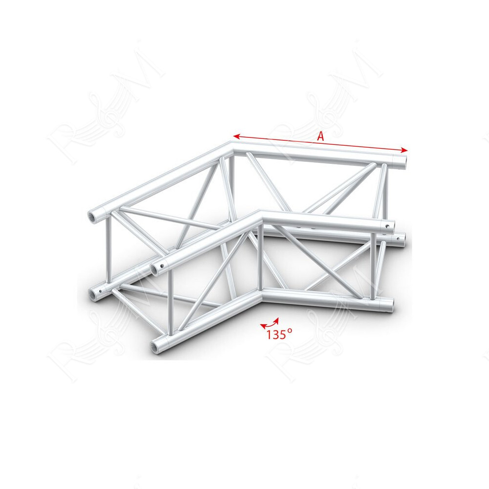 Pro-40 Square F Truss - Corner - Heavy Duty QCLF23 - angolo da 135° - F