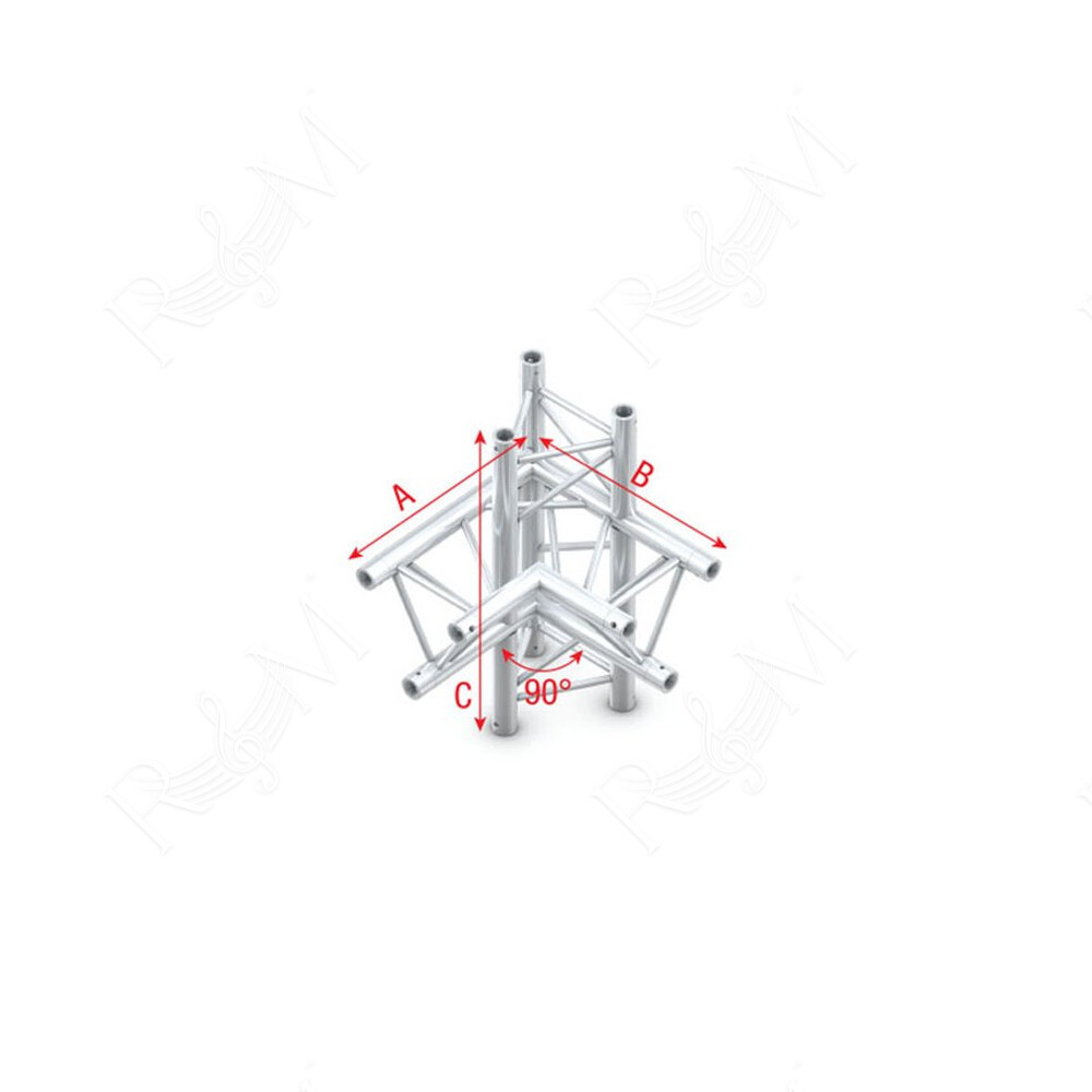 Pro-30 Triangle F Truss - Corner up/down, left - 7 4 cm
