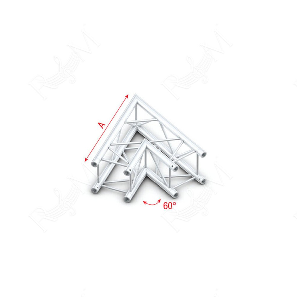 Pro-30 Square G Truss - Corner QCU20 - 60° corner - silver