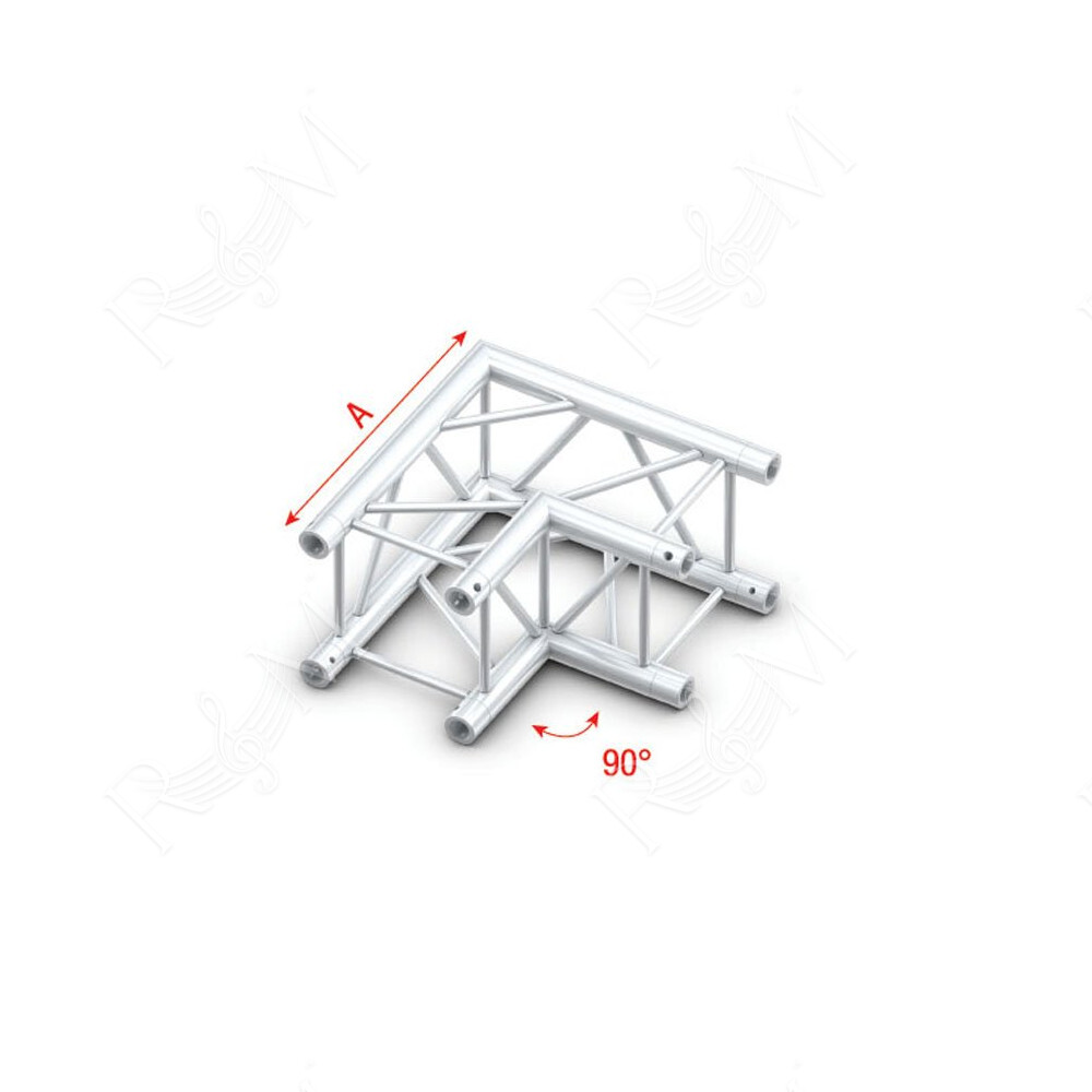 Pro-30 Square G Truss - Corner - Heavy Duty QCVU21 - 90° corner - heavy duty - silver - G